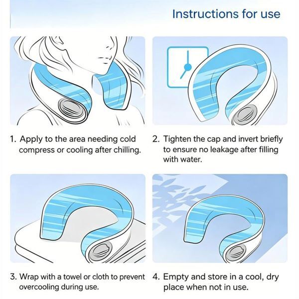 Leaper cooling ice pack neckband design, imported from the UK