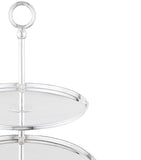 Greggio silver-plated Georgian 2-tier cake stand, UK version