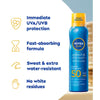 NIVEA SUN Cooling Suncream Mist SPF50 200ml, imported from the UK