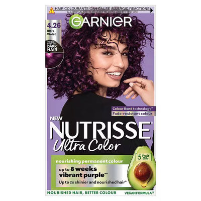 Superdrug Garnier Nutrisse Ultra Colour 4.26 Intense Permanent Hair Dye- Buy online at McGrocer