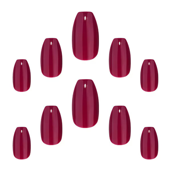 Elegant Touch acrylic coffin nails Berry Lemonade - British product