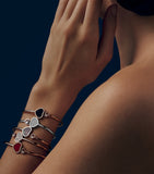 Chopard Happy Hearts rose gold bangle with moving diamond, imported from the UK