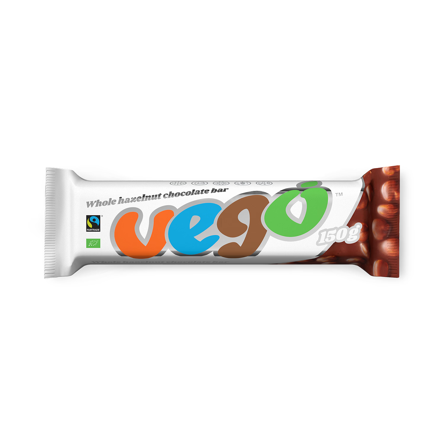 Vego Whole Hazelnut Chocolate Bar 150g
