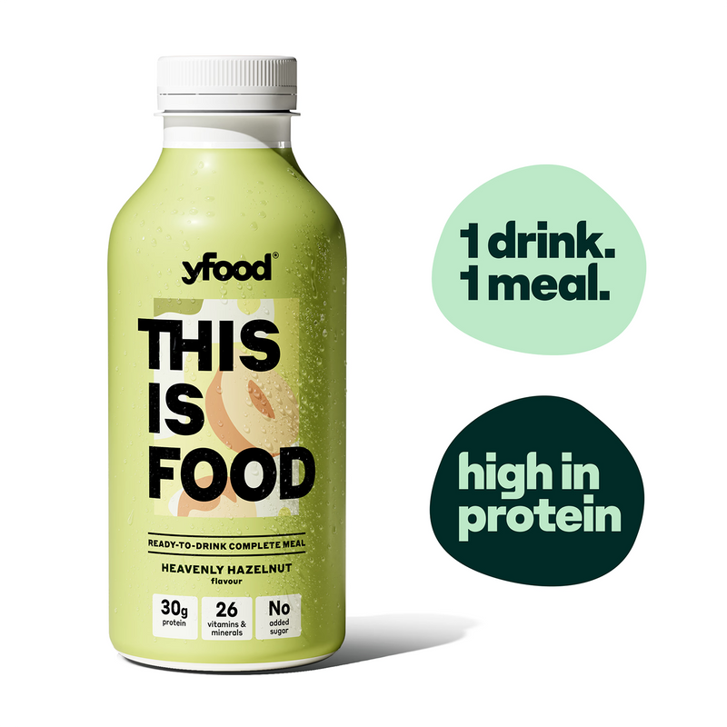 Yfood heavenly hazelnut meal drink 6x500ml - British product