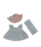 Olli Ella Petal Picnic Outfit Set dress hat blanket British product
