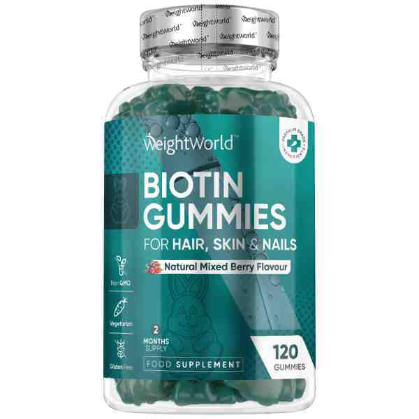 WeightWorld biotin gummies 5000mcg 120 count, UK version